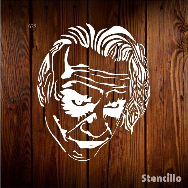 Embrace the Inner Villain: Add a Touch of Dark Humor with this Large Joker Stencil -