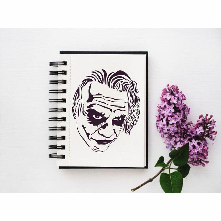 Embrace the Inner Villain: Add a Touch of Dark Humor with this Large Joker Stencil -