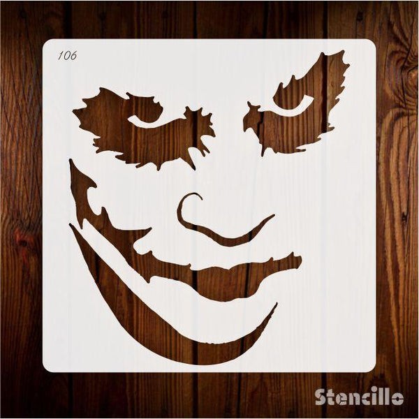 Embrace the Inner Villain: Add a Touch of Dark Humor with this Large Joker Stencil -