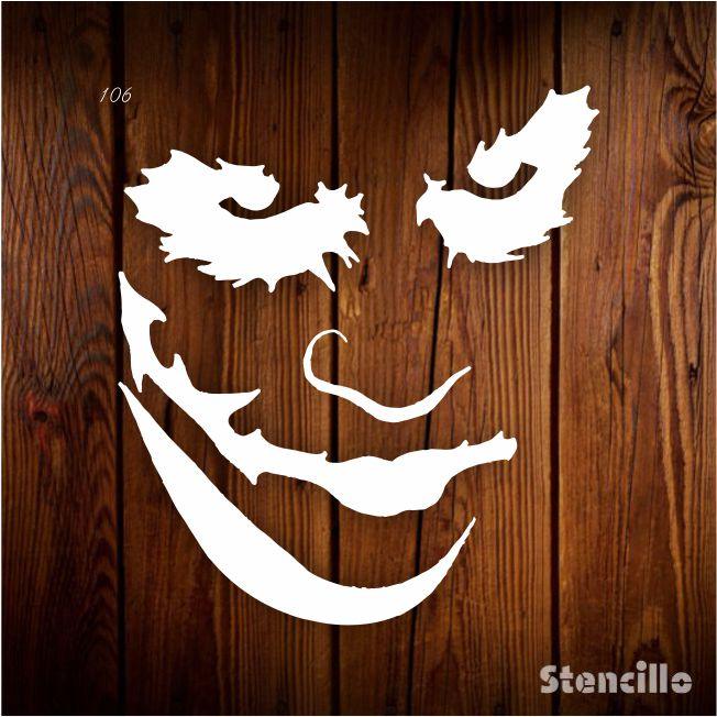 Embrace the Inner Villain: Add a Touch of Dark Humor with this Large Joker Stencil -