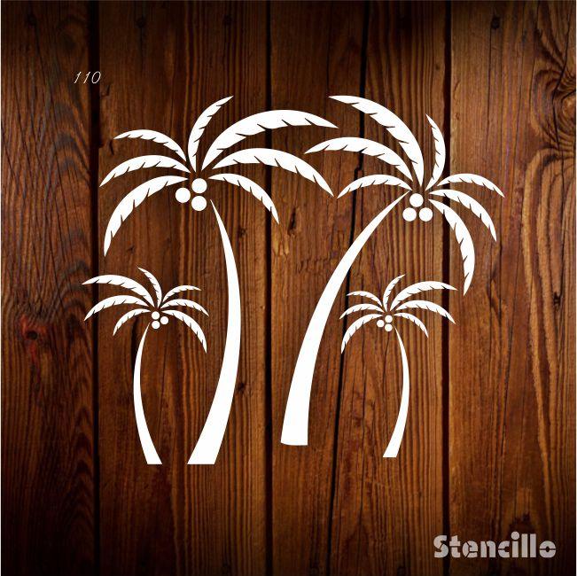 Date palm Reusable Stencil for Canvas and wall painting.ID#110 - Stencils