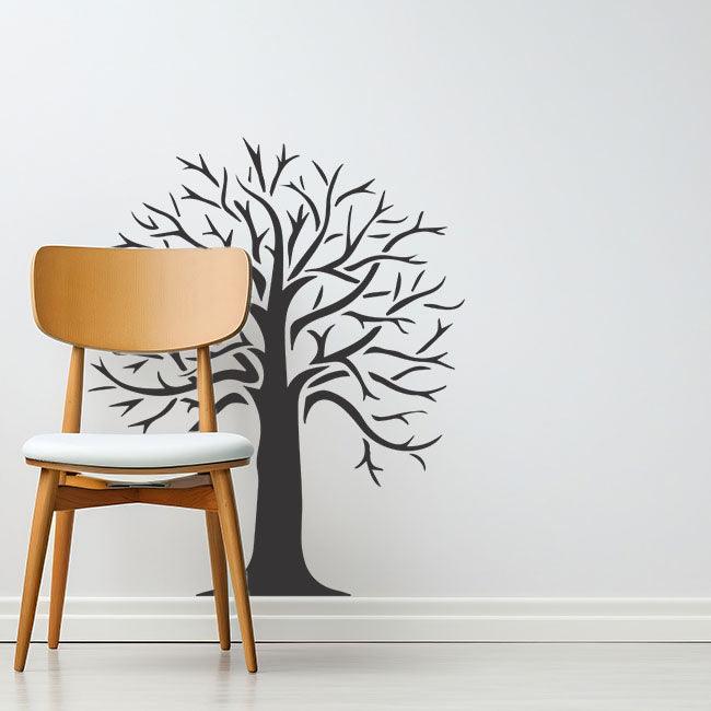 Nature's Masterpiece: Autumn Tree Stencil Brings Warmth Indoors for Canvas and walls -
