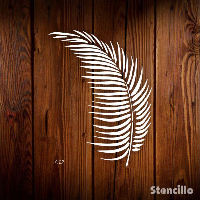 Tropical Vibes: Famous Palm Leaf Stencil For Walls, Canvas & Furniture Decoration -