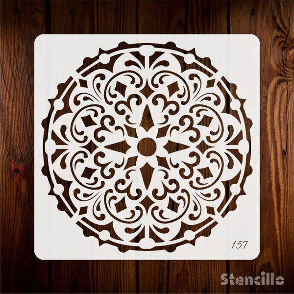 Tranquil Tapestry: Stencil this Delicate Mandala for Inner Peace -