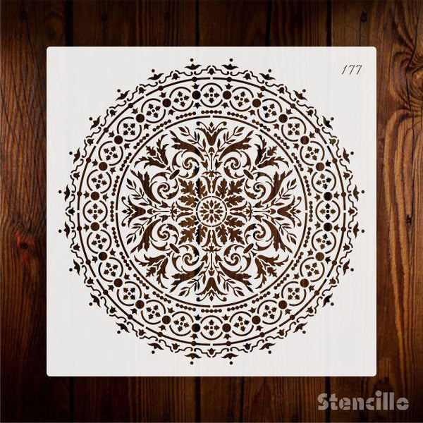 Balance & Flow: Stencil this Mesmerizing Mandala for Harmony and Inspiration on Walls & Canvas -