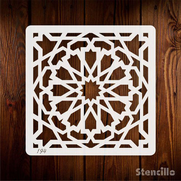 Enchanted Fes: Stencil this Captivating Quatrefoil & Floral Moroccan Pattern For Walls, Canvas & Painting -
