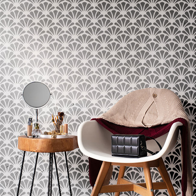 Unfold Artistic Dimensions with the Enigmatic Geo Stencil: Reusable for Walls & Canvas -