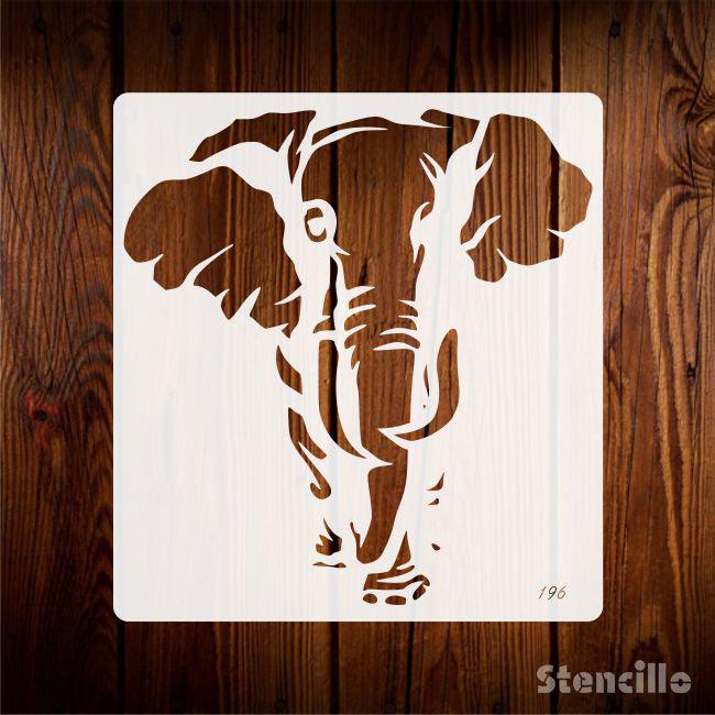 Gentle Giants Await: Stencil Majestic Elephants on Walls & Canvas -