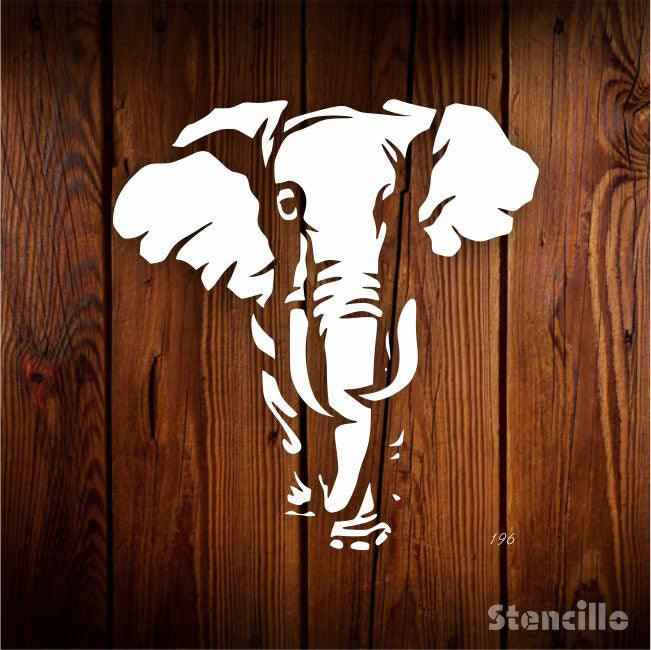 Gentle Giants Await: Stencil Majestic Elephants on Walls & Canvas -