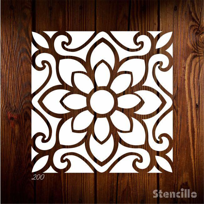 Endless Mosaics: Big Reusable Floor Tile Pattern Plastic Stencil for wall, canvas, floor Painting -