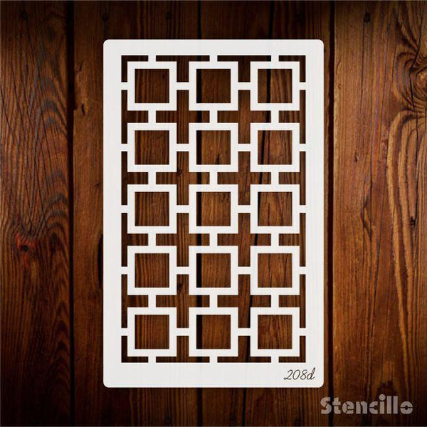 Tapestry of Marrakesh: Chain Pattern Stencil For Walls, Canvas & Fabric Painting -