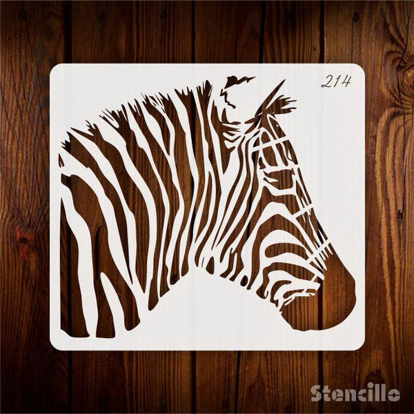 Unleash Your Wild Side: Zebra Stripe Stencil for Walls and Canvas -