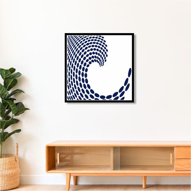 Ocean Echoes: Wave Pattern Plastic Stencil for Tranquil Spaces -