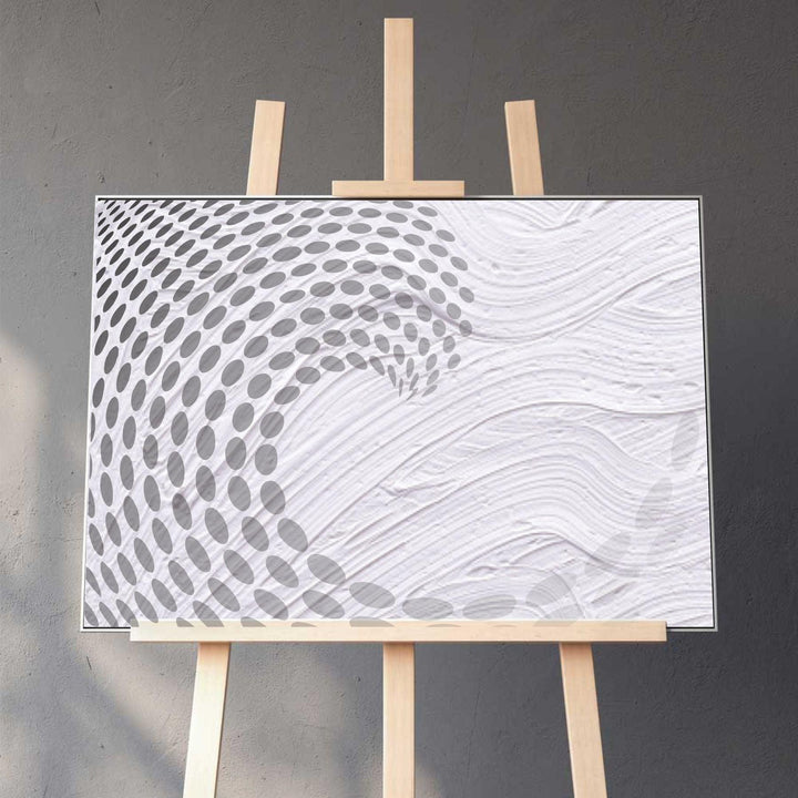 Ocean Echoes: Wave Pattern Plastic Stencil for Tranquil Spaces -