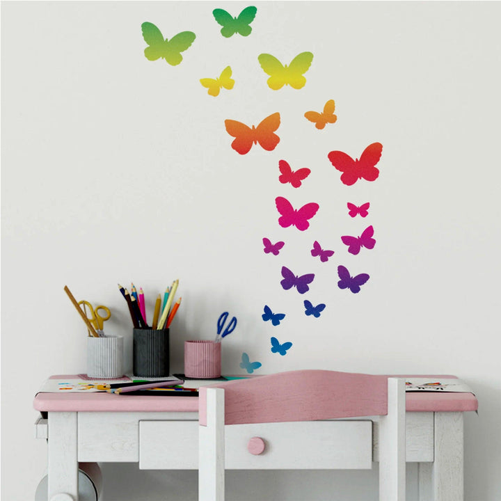 Effortless Elegance: Reusable Butterfly Stencil for Walls, Wood, Fabric & Beyond Painting -