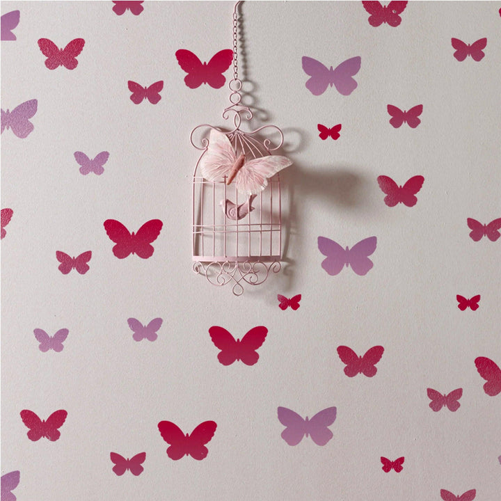 Effortless Elegance: Reusable Butterfly Stencil for Walls, Wood, Fabric & Beyond Painting -