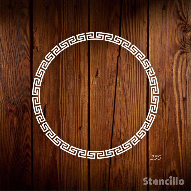 Elevate Your Space: Official Versace Greek Key Stencil for Walls, Canvas, and More -