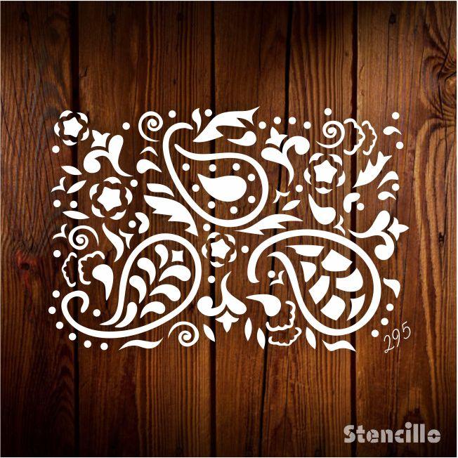 Bohemian Bliss: Stencil This Elegant Paisley Design for Walls, Cards, and More -