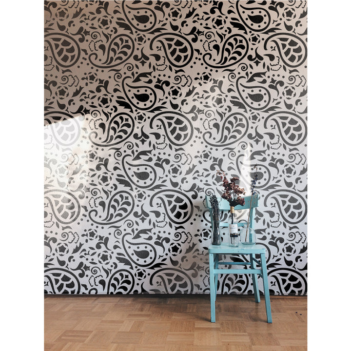 Bohemian Bliss: Stencil This Elegant Paisley Design for Walls, Cards, and More -