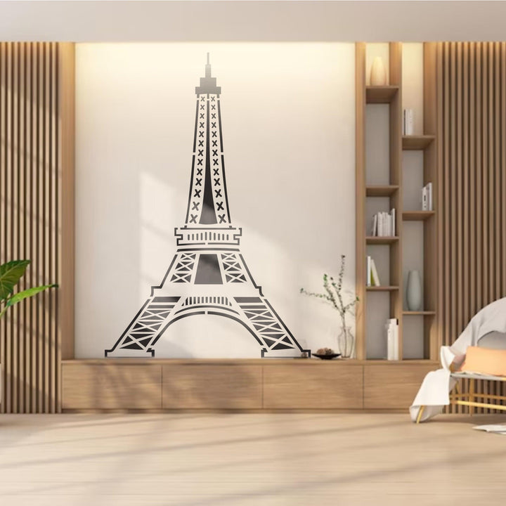 Parisian Panache: Stencil a Touch of French Elegance with the Eiffel Tower, bycycle on walls & canvas -