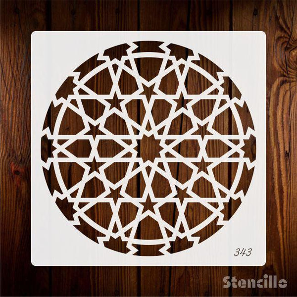 Illuminate Sacred Circle - Capture the Dazzling Circle of Islamic Patterns For Walls, Canvas & Furniture -