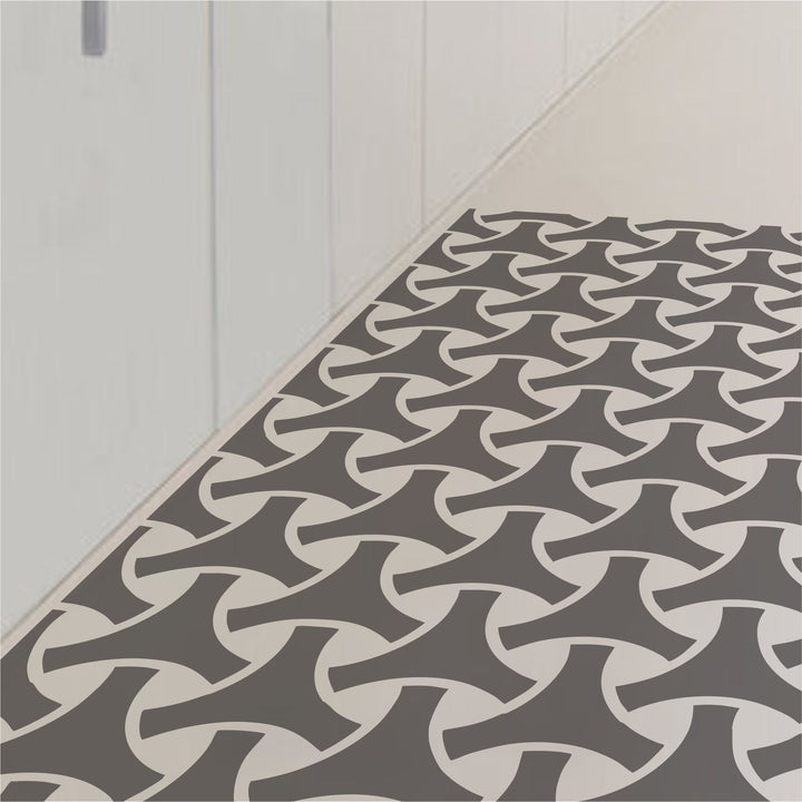 Hypnotic Triangles: Tessellation Of Triangles Stencil For Walls, Canvas & Furniture -