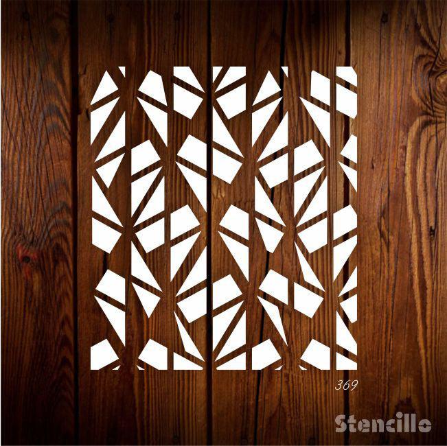 Solomostry Pattern Reusable Plastic Stencil For Walls, Canvas & Furniture Decoration -