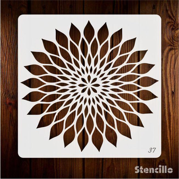 Dynamic Diamonds - Mandala Diamond Patterns Stencil For Walls, Canvas & Furniture Painting -