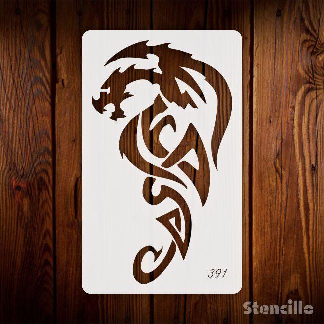 Unleash the Fury! Big, Reusable Dragon Stencil Paints Mythical Magic on Walls & Canvas -