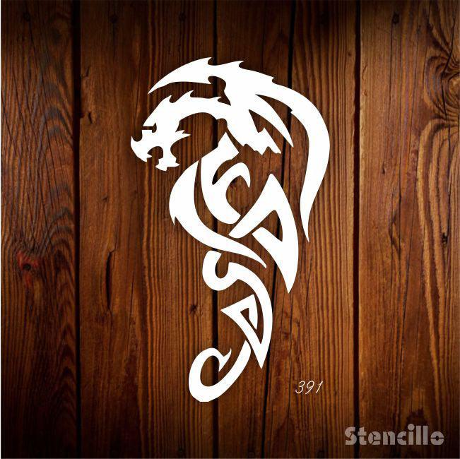 Unleash the Fury! Big, Reusable Dragon Stencil Paints Mythical Magic on Walls & Canvas -