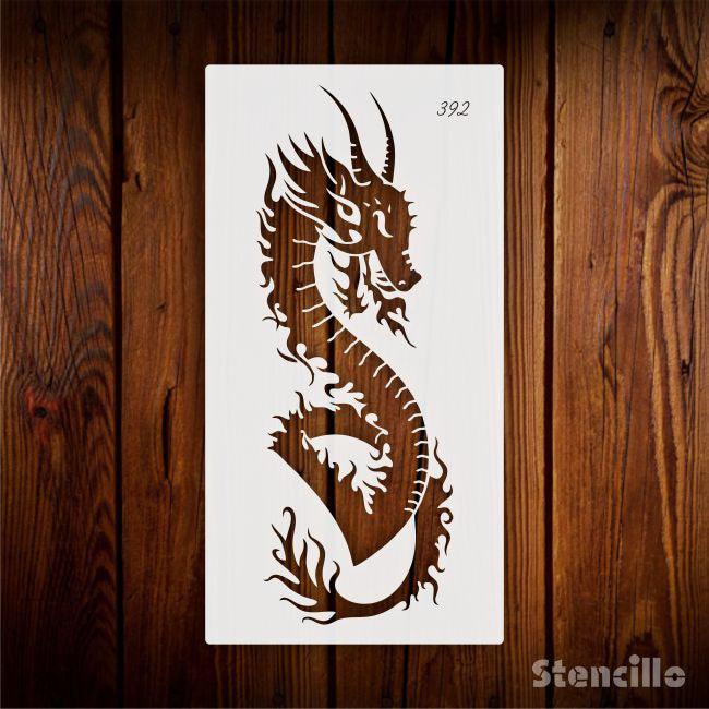 Unleash the Fire Within! Big, Reusable Dragon Stencil Paints Mythical Fury on Walls & Canvas -