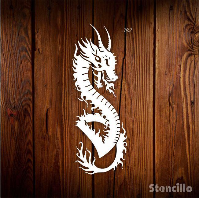 Unleash the Fire Within! Big, Reusable Dragon Stencil Paints Mythical Fury on Walls & Canvas -