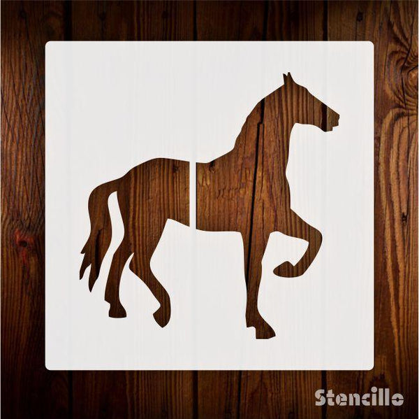 Unleash the Inner Stallion - Grace of Horses Stencil For Walls, Canvas & Furniture Painting -