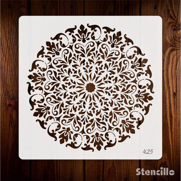 Desen Mandala Reusable Stencil For Canvas And Wall Painting.ID# 425 - Stencils