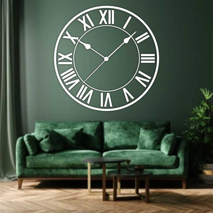 Timeless Touch of Elegance: Roman Clock Stencil For Walls, Canvas & Furniture -