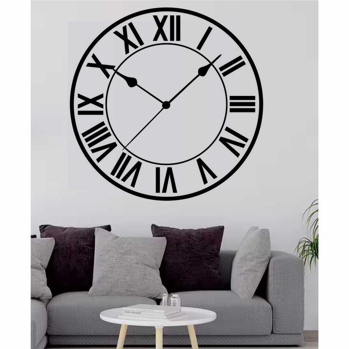 Timeless Touch of Elegance: Roman Clock Stencil For Walls, Canvas & Furniture -