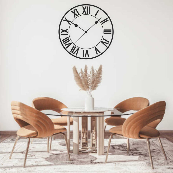 Timeless Touch of Elegance: Roman Clock Stencil For Walls, Canvas & Furniture -