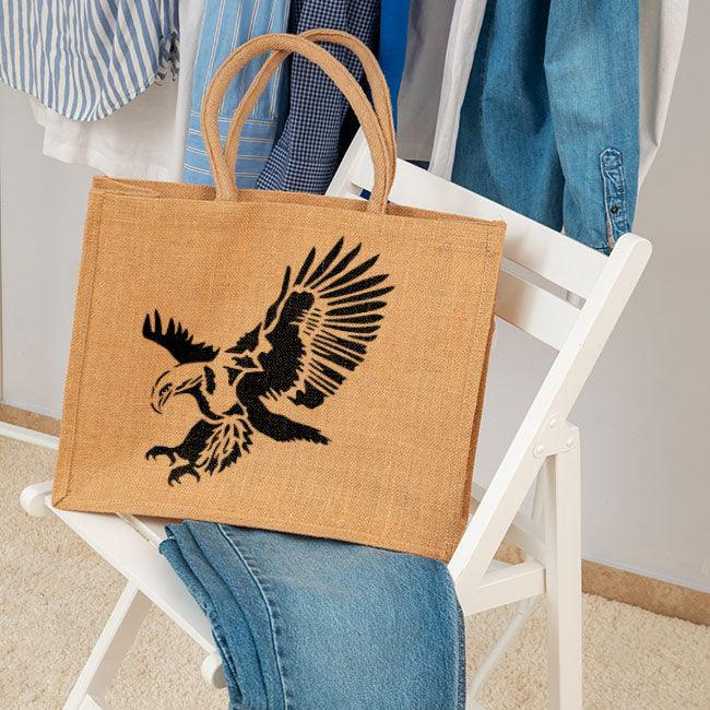 Soar on Wings of Creativity: Flying Eagle PVC Stencil For Walls, Canvas & Fabric Painting -