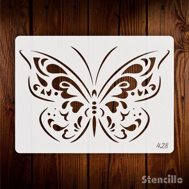 Monarch Magic: Reusable Butterfly Stencil for Canvas and wall painting -