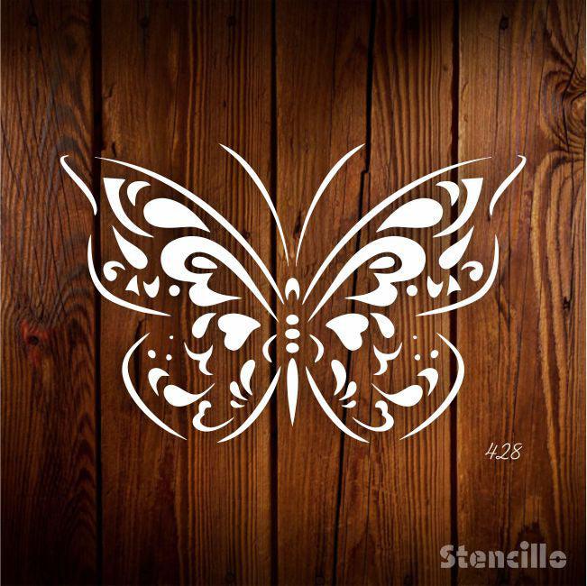 Monarch Magic: Reusable Butterfly Stencil for Canvas and wall painting -