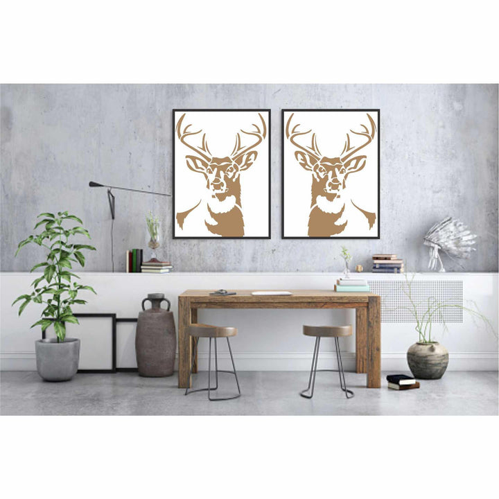Whispers of the Wild: Capture the Essence of Deer with this Reusable Stencil -