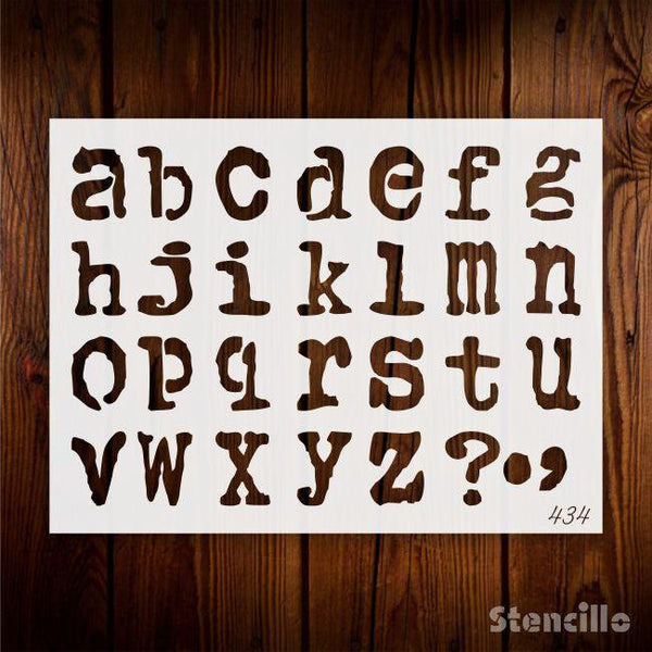 Craft Personalized Creations with our Tiny Alphabet Stencil: Perfect for Canvas, Walls, and More! -