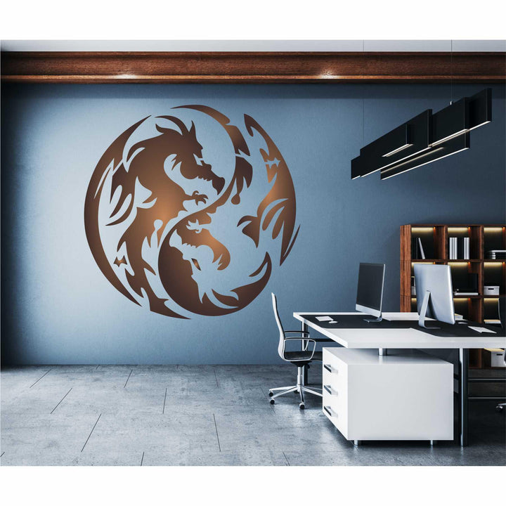 Unleash the Myth! Reusable Dragon Stencil Paints Magic on Walls & Canvas -