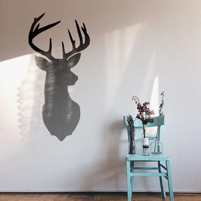 Jolly Jingles: Stencil a Rustic Deer Head for Holiday Cheer for Canvas and wall painting -