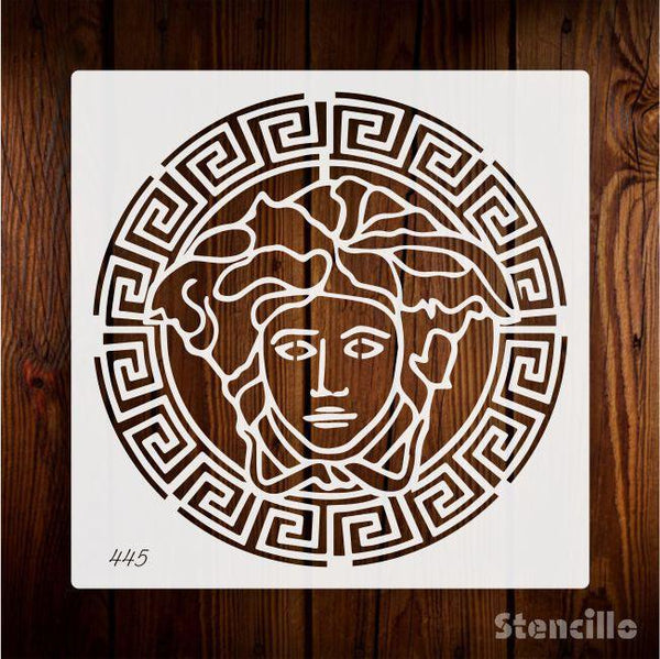 Unleash Your Inner Fashionista: Official Versace Logo Stencil for Walls, Canvas, and More -