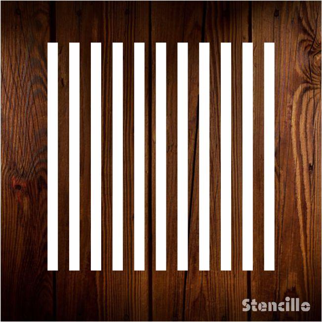 Create Bold Accents: Striped Lines Wall Stencil for Painting and Decorating -