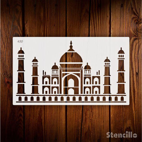 Capture Mughal Majesty: Taj Mahal Stencil for Walls, Canvas, and More -