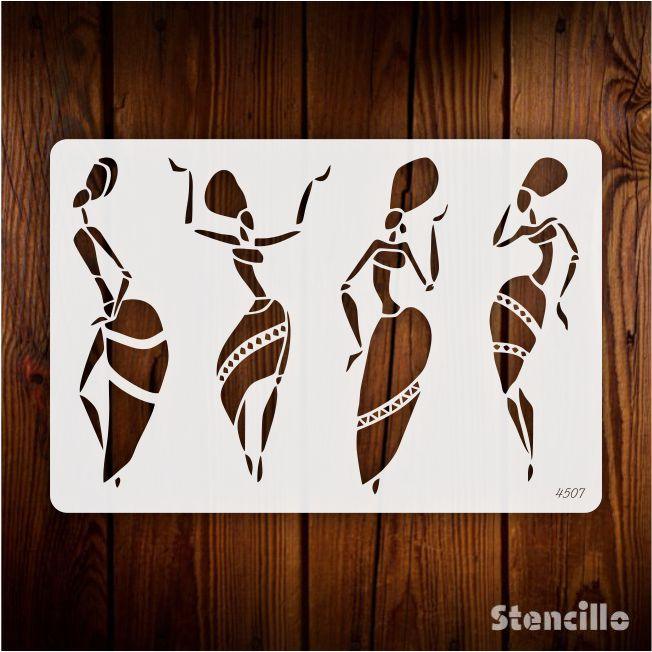 Immerse Yourself in Tradition: Warli Art Stencil for Walls, Canvas, and More -