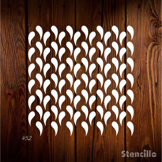 Woven Wonders: Weaves Pattern Stencil for Walls, Canvas, and More -