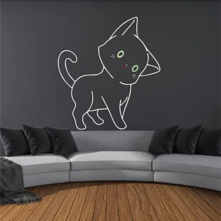 Nine Lives of Stenciling: Unleash Feline Fun with this Reusable Cat Stencil For Canvas And Wall Painting -